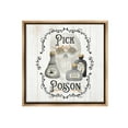 thumbnail image 1 of Stupell Industries Halloween Poison Jars Holiday Painting Brown Floater Framed Canvas Art Print Wall Art, 25 x 25, 1 of 10