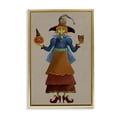 thumbnail image 1 of Stupell Industries Halloween Witch in Plaid Holiday Painting Gold Floater Framed Art Print Wall Art, 21 x 31, 1 of 10