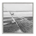 thumbnail image 1 of Stupell Industries Hammock Lounging by Shore Nautical & Beach Photography Gray Framed Art Print Wall Art, 24 x 24, 1 of 2