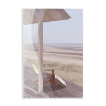 Stupell Industries Hamptons Beach House Landscape Painting Unframed Art Print Wall Art, 10 x 15