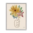 thumbnail image 1 of Stupell Industries Handful Flower Blossoms Graphic Art Gray Framed Art Print Wall Art, Design by Stephanie Dicks, 1 of 7