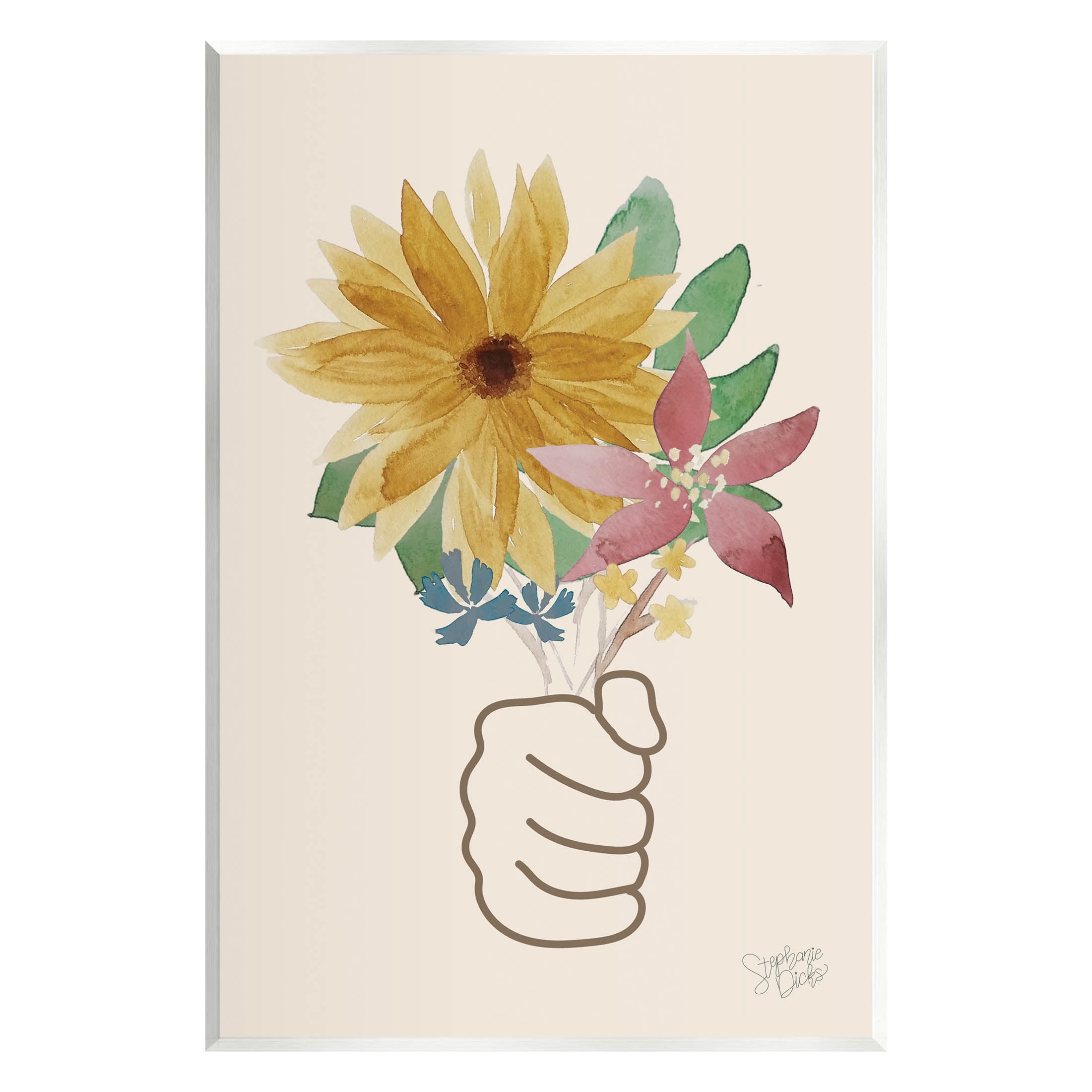 Stupell Industries Handful Flower Blossoms Graphic Art Unframed Art Print Wall Art, Design by Stephanie Dicks