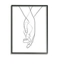 thumbnail image 1 of Stupell Industries Hands Intertwined Romantic Gesture Minimal Linework, 24 x 30, Designed by Ros Ruseva, 1 of 7