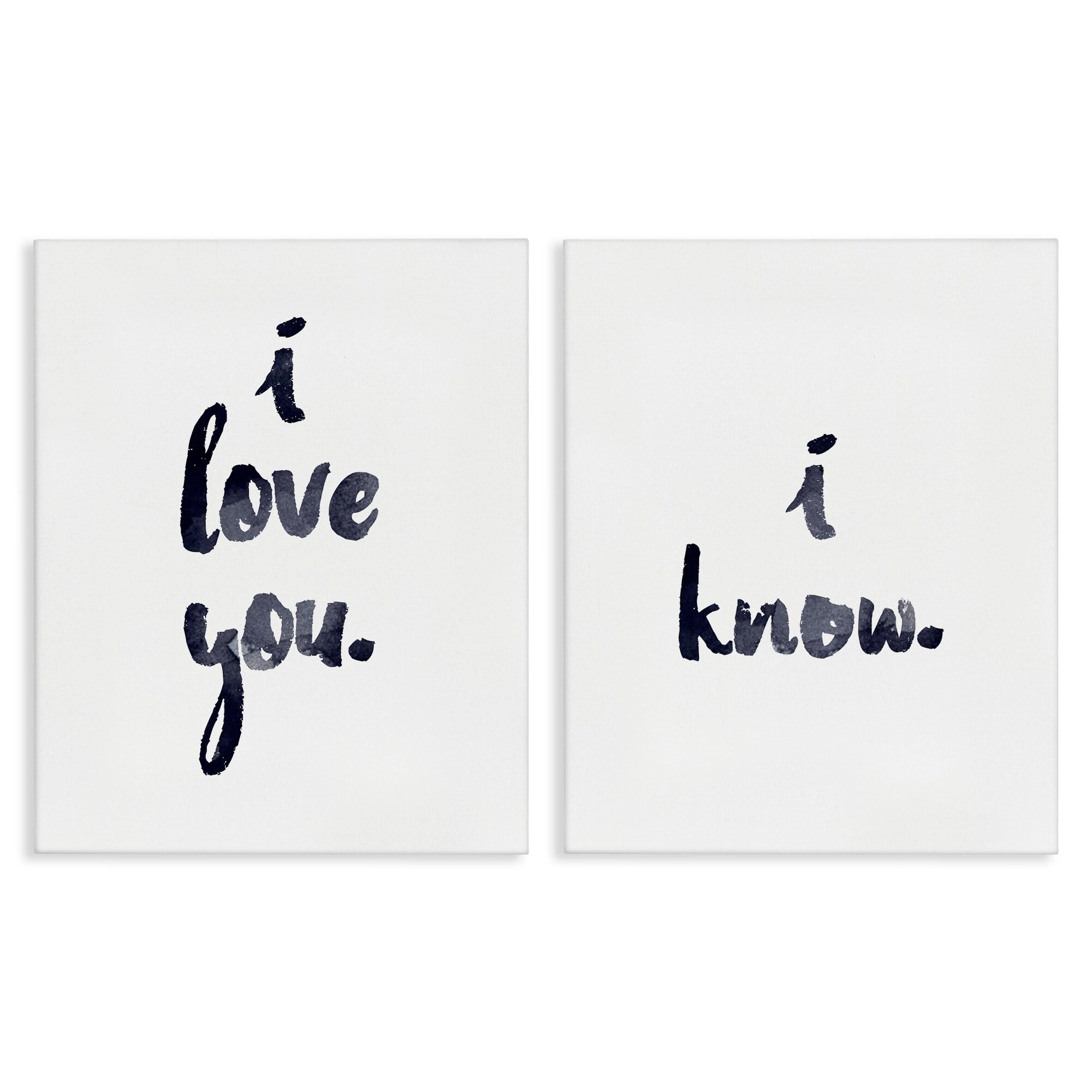 Stupell Industries Handsome & Gorgeous Greetings Inspirational Painting Gallery Wrapped Canvas Art Print Wall Art, 16 x 20, Set of 2