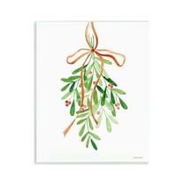 Stupell Industries Hanging Holly Botanicals Holiday Painting Unframed Art Prints Wall Art, 11 x 14