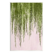 Stupell Industries Hanging Ivy on Pink Botanical & Floral Painting Unframed Art Print Wall Art, 10 x 15