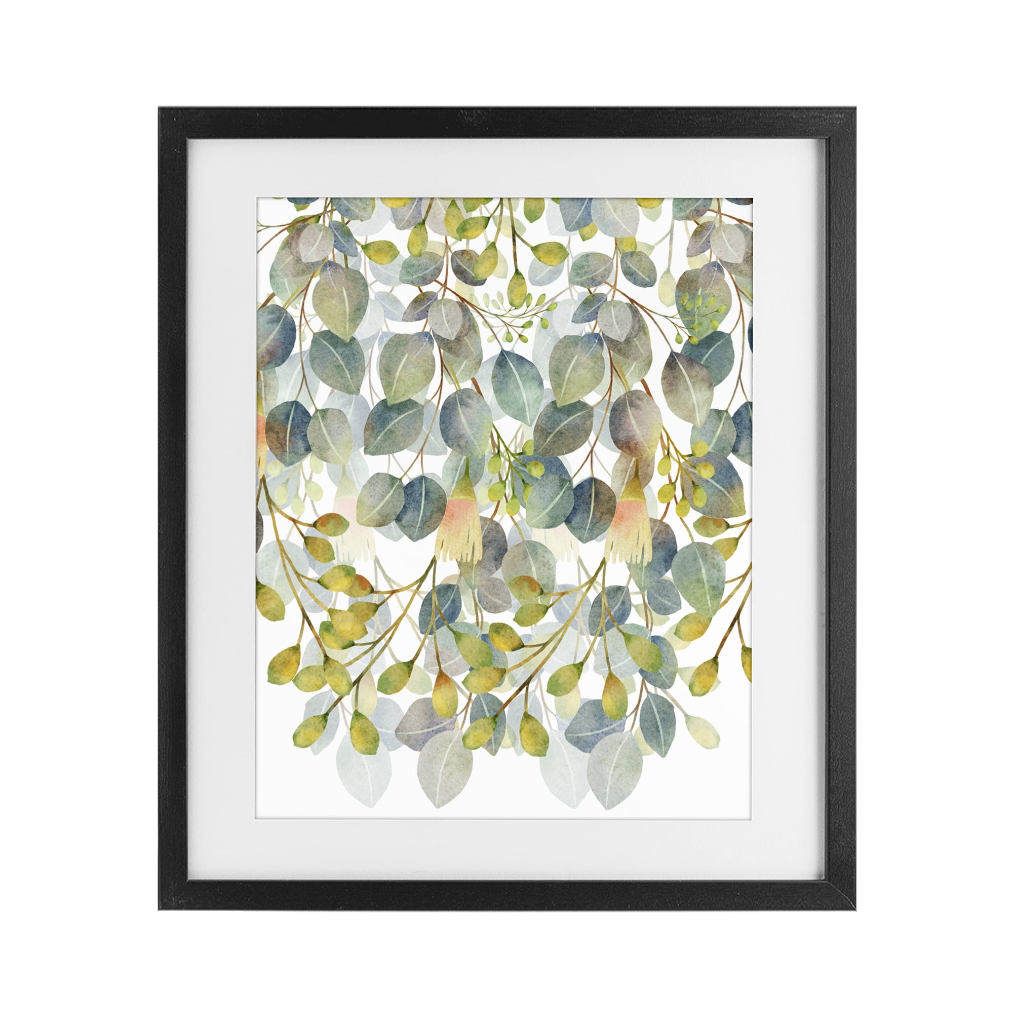 Stupell Industries Hanging Layered Botanicals Black Framed Print Under Glass, design by Marcus Prime