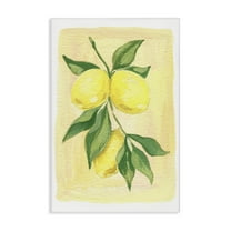 Stupell Industries Hanging Lemons Country Charm Food & Beverage Painting Wrapped Canvas Canvas Art Print Wall Art, 16 x 24