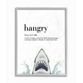 thumbnail image 1 of Stupell Industries Hangry Definition Shark Animal Drawing Word Design Framed Wall Art by Ziwei Li, 1 of 1