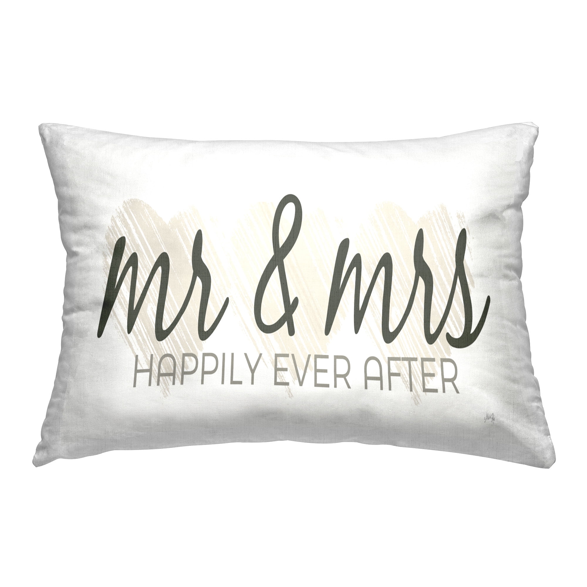 Stupell Industries Happily Ever After Marriage Decorative Printed Throw Pillow Design by Marla Rae