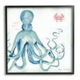 thumbnail image 1 of Stupell Industries Happiness Comes in Waves Blue Octopus Red Crab, 24 x 24, Design by Stephanie Workman Marrott, 1 of 5