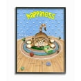 thumbnail image 1 of Stupell Industries Happiness Funny Cat Cartoon Pet Design Framed Wall Art by Gary Patterson, 1 of 6