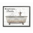 thumbnail image 1 of Stupell Industries Happiness Is A Bubble Bath Dog In Tub Word Design Graphic Art Black Framed Art Print Wall Art, 16x20, by Lori Deiter, 1 of 8