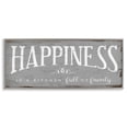 thumbnail image 1 of Stupell Industries Happiness is A Full Kitchen Phrase Distressed Paint, 13 x 30,Design by Daphne Polselli, 1 of 5