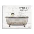 thumbnail image 1 of Stupell Industries Rustic Lodge Happiness is a Bubble Bath Duckling Canvas Art, 20 x 16, by Lori Deiter, 1 of 7
