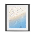 thumbnail image 1 of Stupell Industries Coastal Happy Beach in Summer Black Framed Print Under Glass, 13 x 16, by Leah Straatsma, 1 of 8
