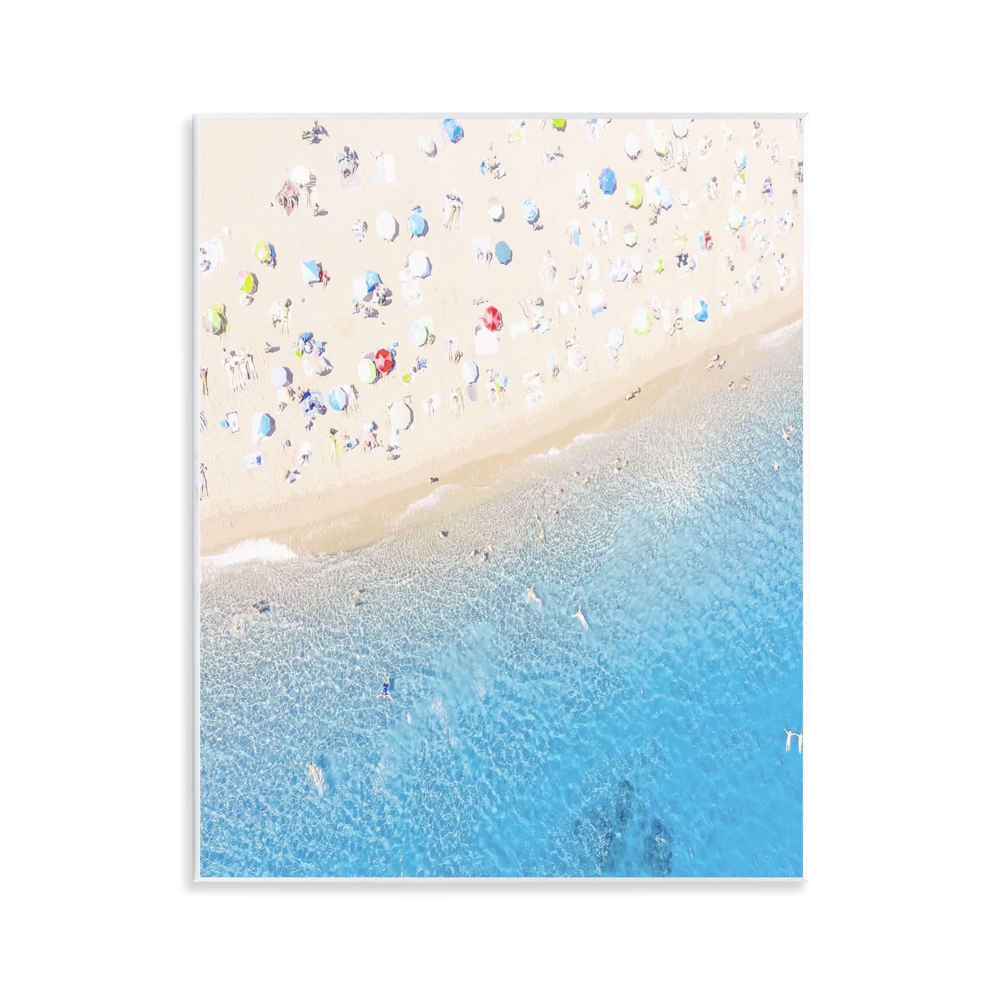 Stupell Industries Happy Beach in Summer Wall Plaque Art, design by Leah Straatsma