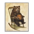 thumbnail image 1 of Stupell Industries Traditional Happy Bear & Pot of Honey Gray Framed Giclee Art, 11 x 14, by George Dyachenko, 1 of 8