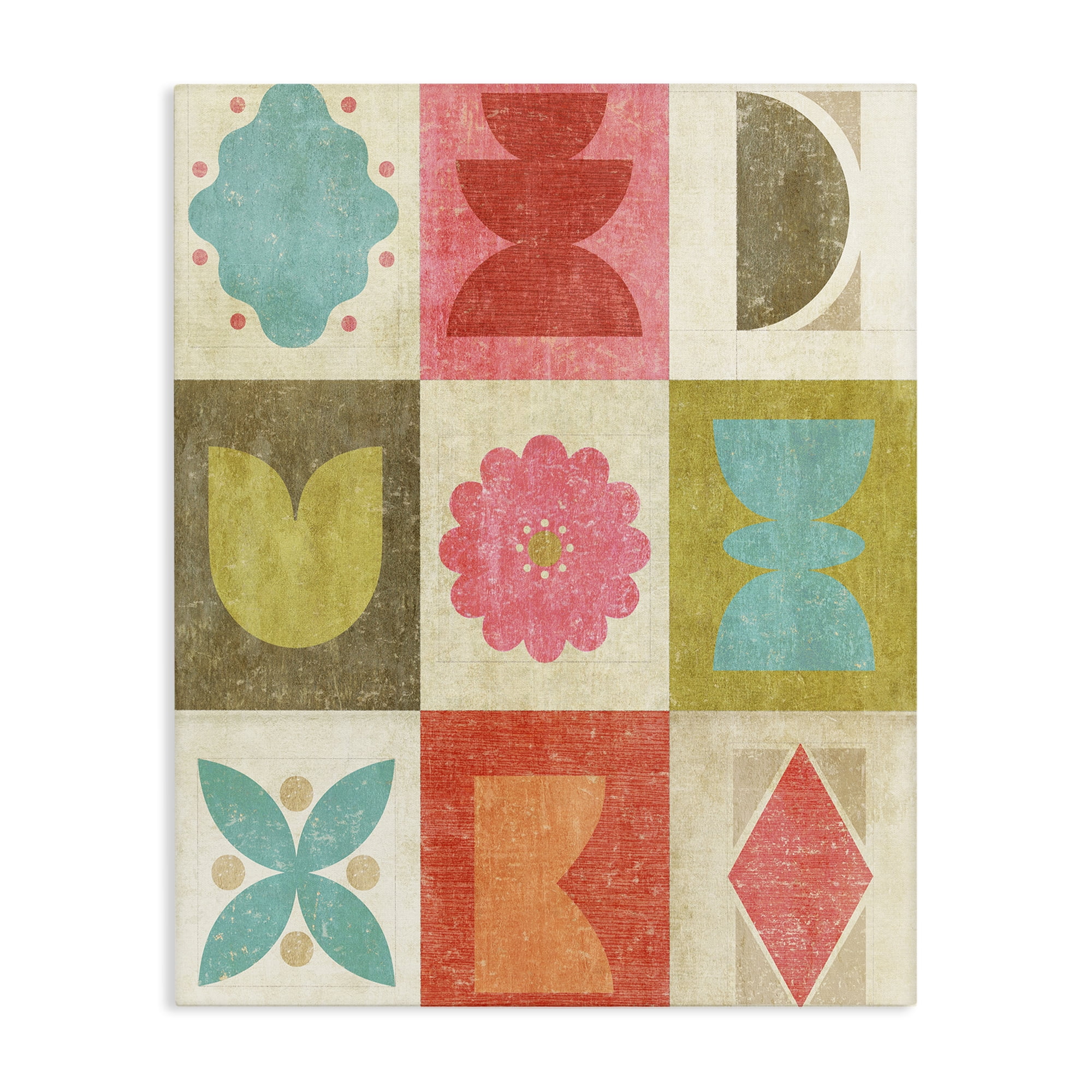 Stupell Industries Happy Dance Geometrics Canvas Wall Art, design by Suzanne Nicoll