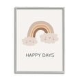 thumbnail image 1 of Stupell Industries Happy Days Rainbow Nature Painting Gray Framed Art Print Wall Art, 24 x 30, 1 of 9