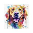 thumbnail image 1 of Stupell Industries Happy Dog Paint Drip Animals & Insects Painting Gallery Wrapped Canvas Art Print Wall Art, 17 x 17, 1 of 8