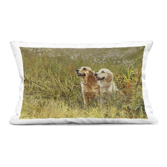 Stupell Industries Happy Dogs Field Day Design by Sueellen Ross Throw Pillow