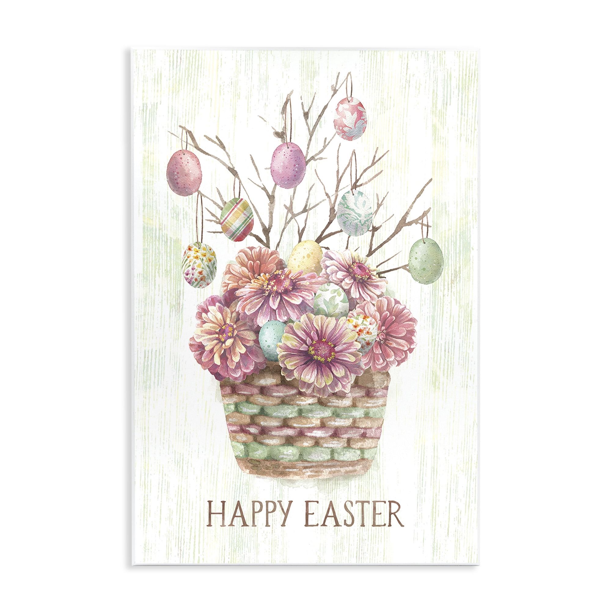 Happy Easter Bouquet Wall Plaque Art, 10 x 15, By Courtney Morgenstern