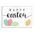 thumbnail image 1 of Stupell Industries Happy Easter Greeting Fun Pattern Spring Holiday Eggs, 15 x 10, Design by Daphne Polselli, 1 of 6
