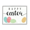 thumbnail image 1 of Stupell Industries Happy Easter Greeting Fun Pattern Spring Holiday Eggs, 30 x 24, Design by Daphne Polselli, 1 of 5