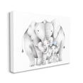 thumbnail image 1 of Stupell Industries Happy Elephant Family Blue Heart Pop Baby Animals, 16 x 20, Designed by Studio Q, 1 of 6