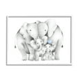 thumbnail image 1 of Stupell Industries Happy Elephant Family Blue Heart Pop Baby Animals, 24 x 30, Designed by Studio Q, 1 of 7