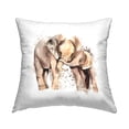 thumbnail image 1 of Stupell Industries Happy Elephants Modern Splash Square Decorative Printed Throw Pillow Design By L C Sutton Creations, 18 x 18, 1 of 6