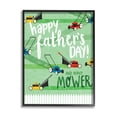 thumbnail image 1 of Stupell Industries Happy Father's Day Lawn Mowers Holiday Painting Black Framed Art Print Wall Art, 1 of 5
