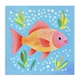 thumbnail image 1 of Stupell Industries Happy Fish Underwater Animals Painting Wrapped Canvas Art Print Wall Art, 17 x 17, 1 of 8