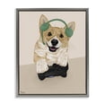 thumbnail image 1 of Stupell Industries Contemporary Happy Gamer Dog Gray Floating Frame Canvas Art, 17 x 21, by Tara Royle, 1 of 8