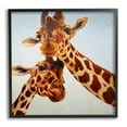 thumbnail image 1 of Stupell Industries Happy Giraffe Duo Portrait Animals & Insects Painting Black Framed Art Print Wall Art, 1 of 7
