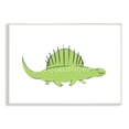 thumbnail image 1 of Stupell Industries Happy Green Dinosaur Small Finned Kids' Reptile Graphic Art Unframed Art Print Wall Art, 13x19, by Ziwei Li, 1 of 6