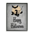 thumbnail image 1 of Stupell Industries Happy Halloween Bats Holiday Painting Black Framed Art Print Wall Art, 16 x 20, 1 of 9