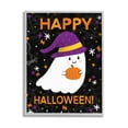 thumbnail image 1 of Stupell Industries Happy Halloween Happy Ghost Graphic Art Gray Framed Art Print Wall Art, Design by Emily Cromwell, 1 of 7