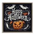 thumbnail image 1 of Stupell Industries Rustic Lodge Happy Halloween with Ornate Details Brown Floating Frame Canvas Art, 25 x 25, by Creative Studio, 1 of 8