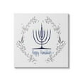 thumbnail image 1 of Stupell Industries Happy Hanukkah Botanical Wreath Graphic Art Gallery Wrapped Canvas Print Wall Art, Design by Susan Jill, 1 of 7