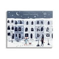 thumbnail image 1 of Stupell Industries Happy Hanukkah Winter City Scene Holiday Painting Gallery Wrapped Canvas Print Wall Art, 1 of 5
