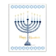 thumbnail image 1 of Stupell Industries Happy Hanukkah Winter Holiday Festive Menorah Wall Plaque Design by Melissa Hyatt LLC, 1 of 5