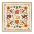 thumbnail image 1 of Stupell Industries Farmhouse Happy Harvest Pattern Gold Floating Frame Canvas Art, 25 x 25, by Laura Marshall, 1 of 8
