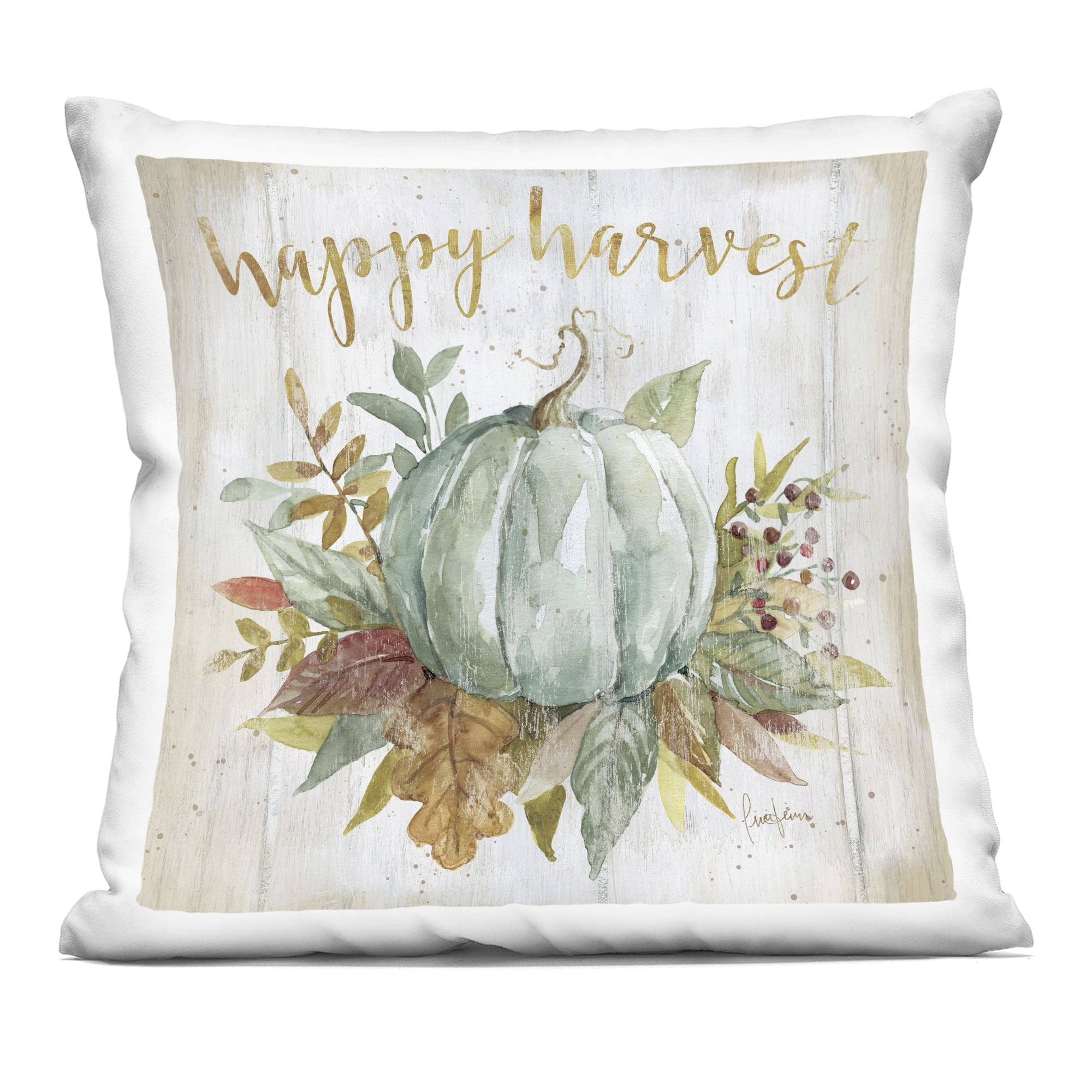 Stupell Industries Happy Harvest Pumpkin Decorative Printed Throw Pillow, design by Livi and Finn