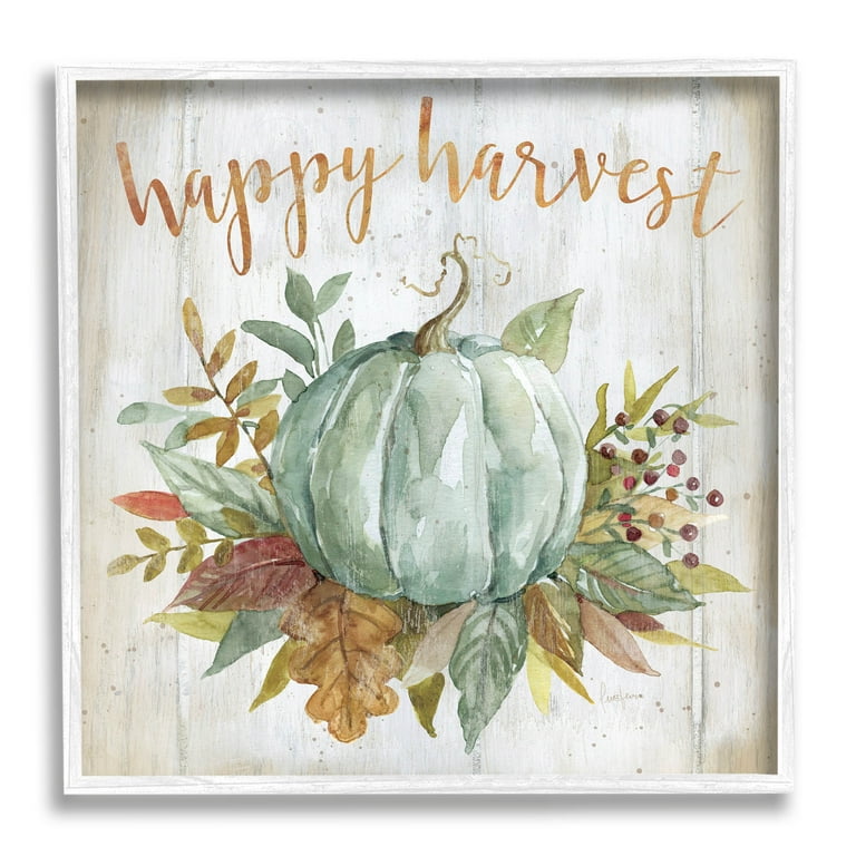 Pumpkin Harvest 1 White Framed Print Wall Art Pumpkin Harvest 1 White Framed Print Wall Art