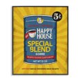 thumbnail image 1 of Stupell Industries Eclectic Happy House Coffee Vintage Comic Book Design Black Framed Giclee Art, 11 x 14, by Estera Kecek, 1 of 7