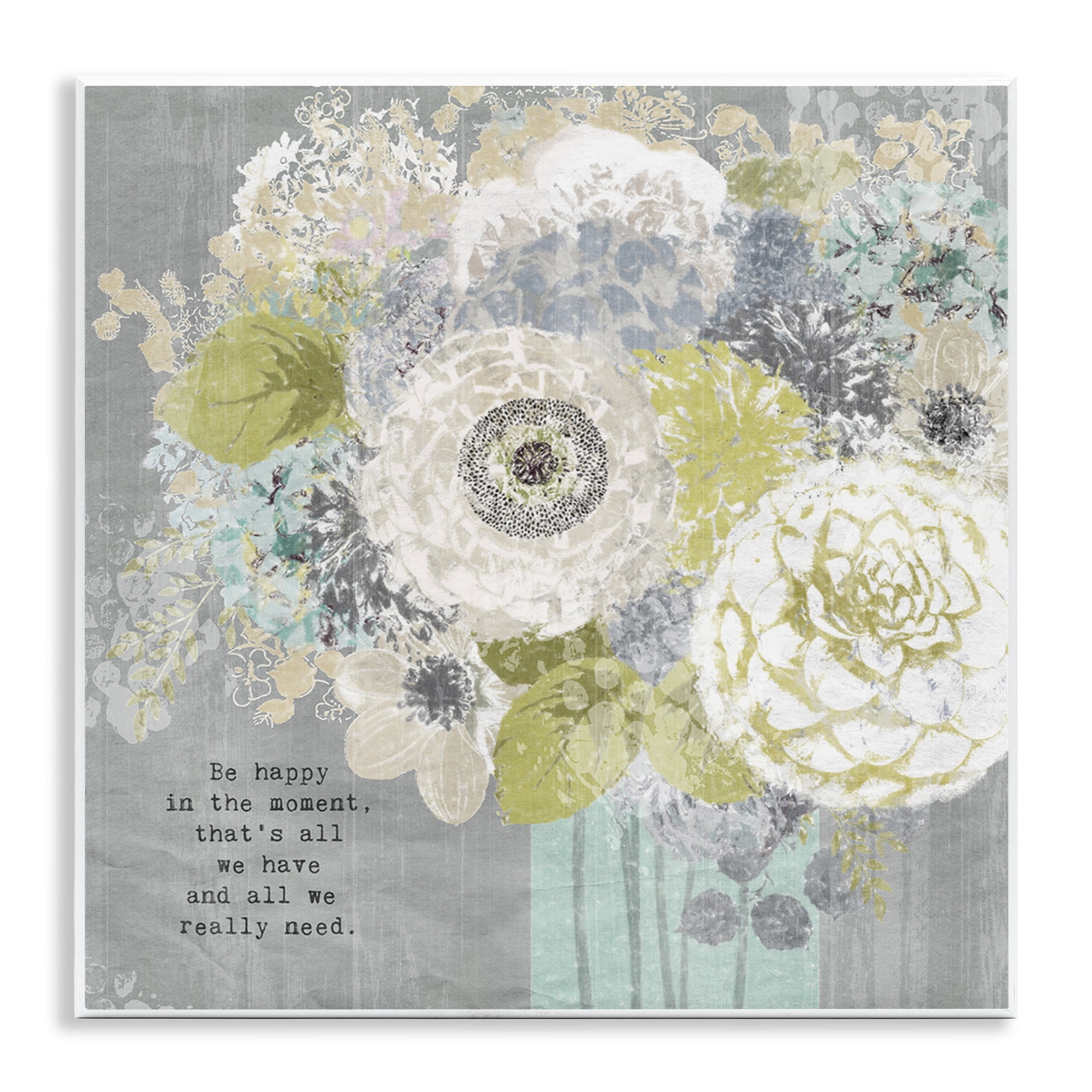 Stupell Industries Happy In The Moment Wall Plaque Art, design by Suzanne Nicoll