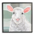 thumbnail image 1 of Stupell Industries Happy Lamb Portrait Animals & Insects Painting Black Framed Art Print Wall Art, 12 x 12, 1 of 9