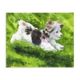 thumbnail image 1 of Stupell Industries Rustic Lodge Happy Maltipoo Running Canvas Art, 40 x 30, by George Dyachenko, 1 of 8